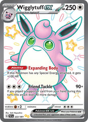 ‼️Pokemon Wigglytuff ex 222/09: Paldean Fates Holo GRADE 9.5~SHOOT OFFER💨
