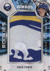 ‼️2022 UD OWEN POWER Black Diamond - Rookie Team Logo Jumbo GRADE 8.5~POP 1!💨