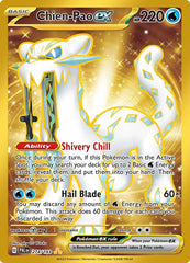 ⚡️Chien-Pao ex 274/193: Paldea Evolved Holo HYPER RARE GRADE 10! SHOOT OFFER!💨