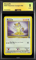 ⚠️ Meowth 56/64 Pokemon Jungle Regular~ MBA GRADE 9~ FAST SHIPPING~SHOOT OFFER💨