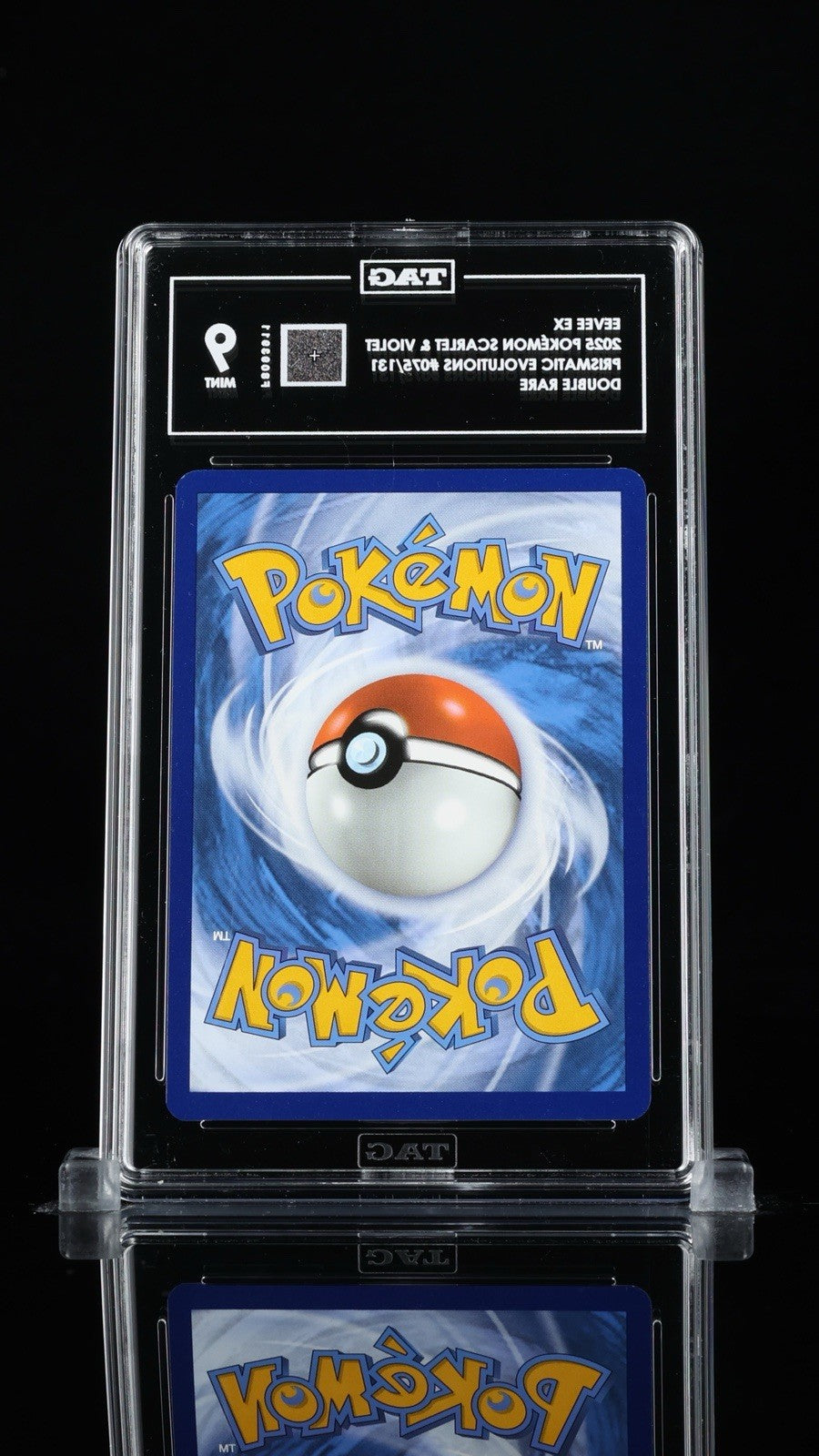 ‼️Eevee ex 075/131 Prismatic Evolutions Holo TAG GRADE 9! SHIPS SAME DAY!💨