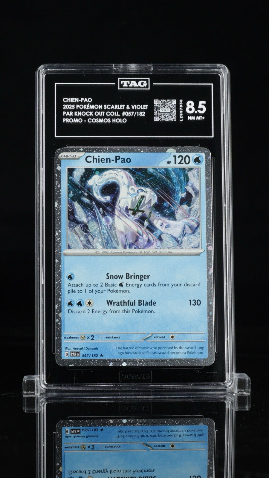 ‼️Pokemon Chien-Pao 057/182 Cosmos Holo TAG GRADE 8.5! FAST SHIP~SHOOT OFFER!💨