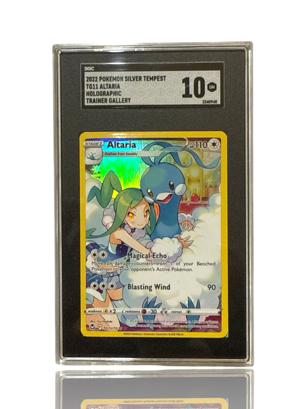 ‼️Altaria TG11/TG30~Silver Tempest Trainer Gallery Holo GRADE 10! SHOOT OFFER💨