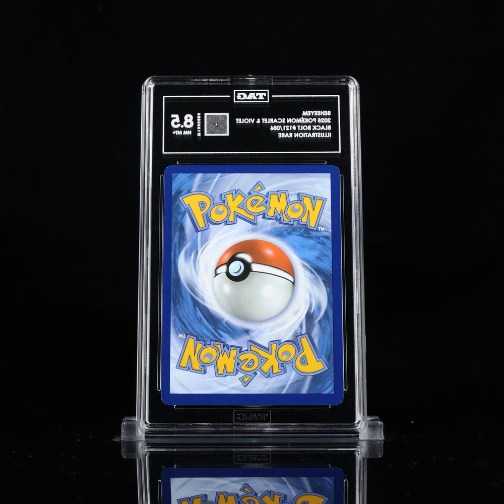 ‼️Pokemon Beheeyem 121/086: Black Bolt Holo GRADE 8.5! FAST SHIP~SHOOT OFFER!💨