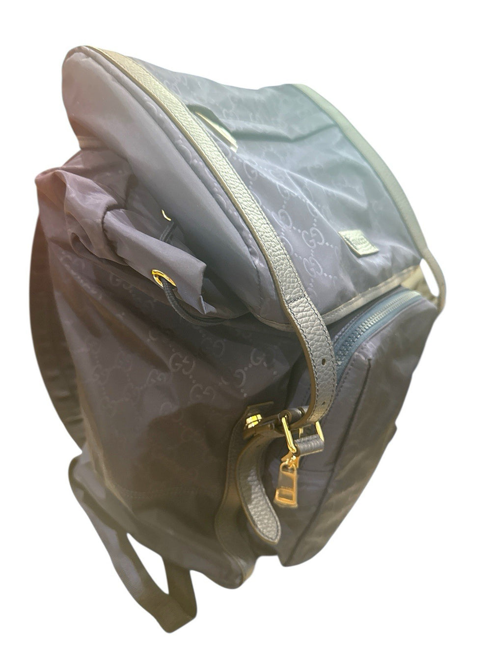 🌟NEW GUCCI Blue Medium Nylon & Leather Guccissima Backpack~SHOOT OFFER!💨