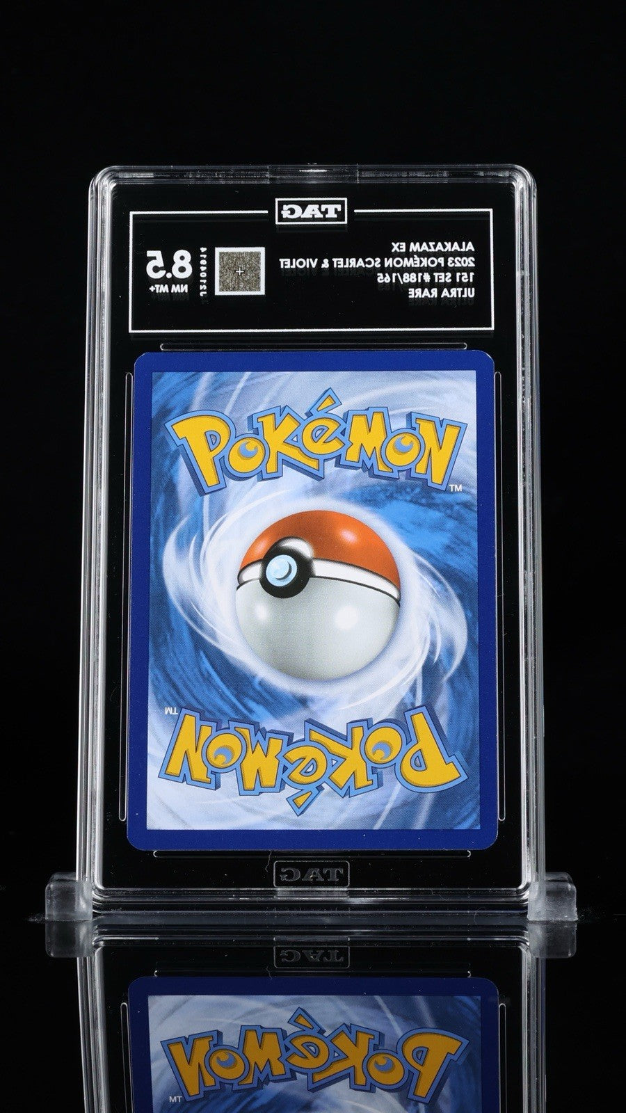 ‼️ALAKAZAM EX 2023 POKÉMON SCARLET & VIOLET 151 SET #188/165~ TAG GRADE 8.5!💨