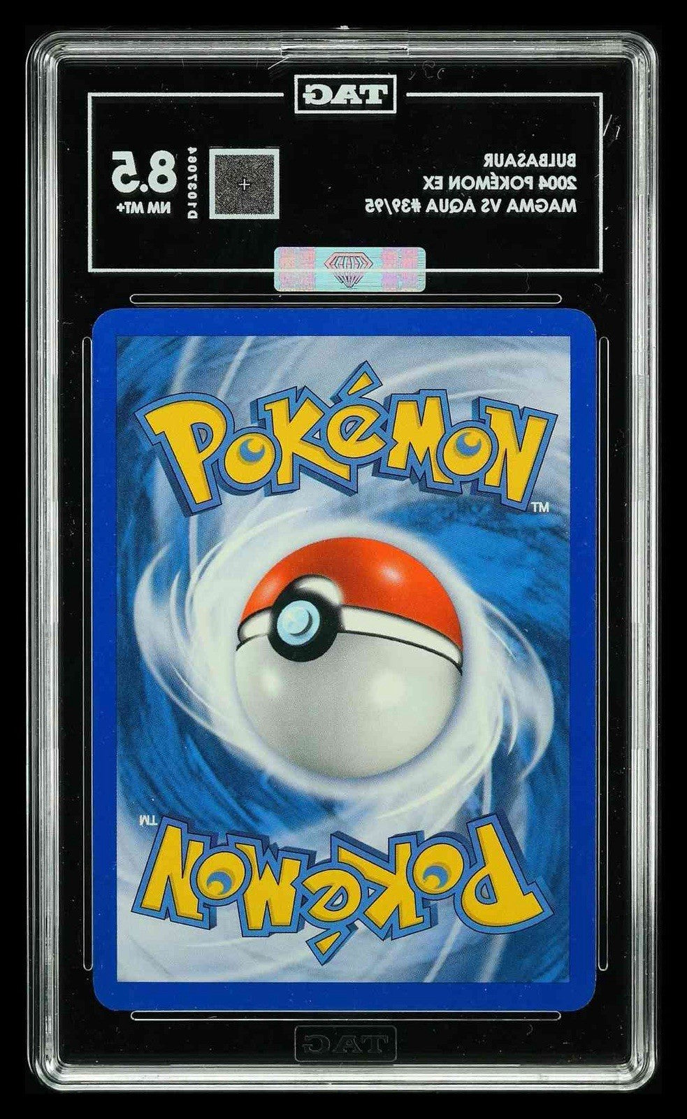 ⚠️ BULBASAUR 2004 POKEMON EX MAGMA VS AQUA #39~TAG 8.5~ SILVER DIAMOND MBA 💎