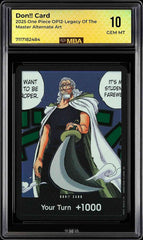 ⚠️2025 ONE PIECE OP12-LEGACY OF THE MASTER ALTERNATE ART DON!! CARD~MBA 10 POP 1
