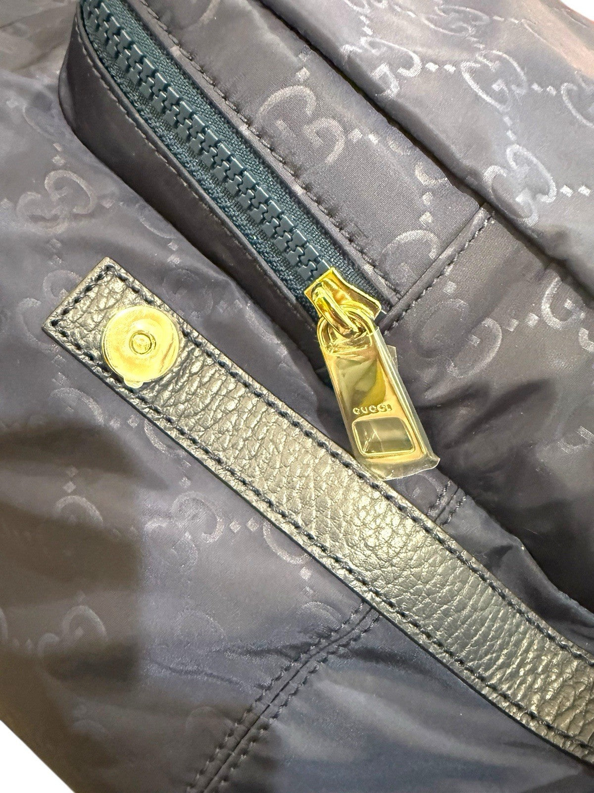 🌟NEW GUCCI Blue Medium Nylon & Leather Guccissima Backpack~SHOOT OFFER!💨