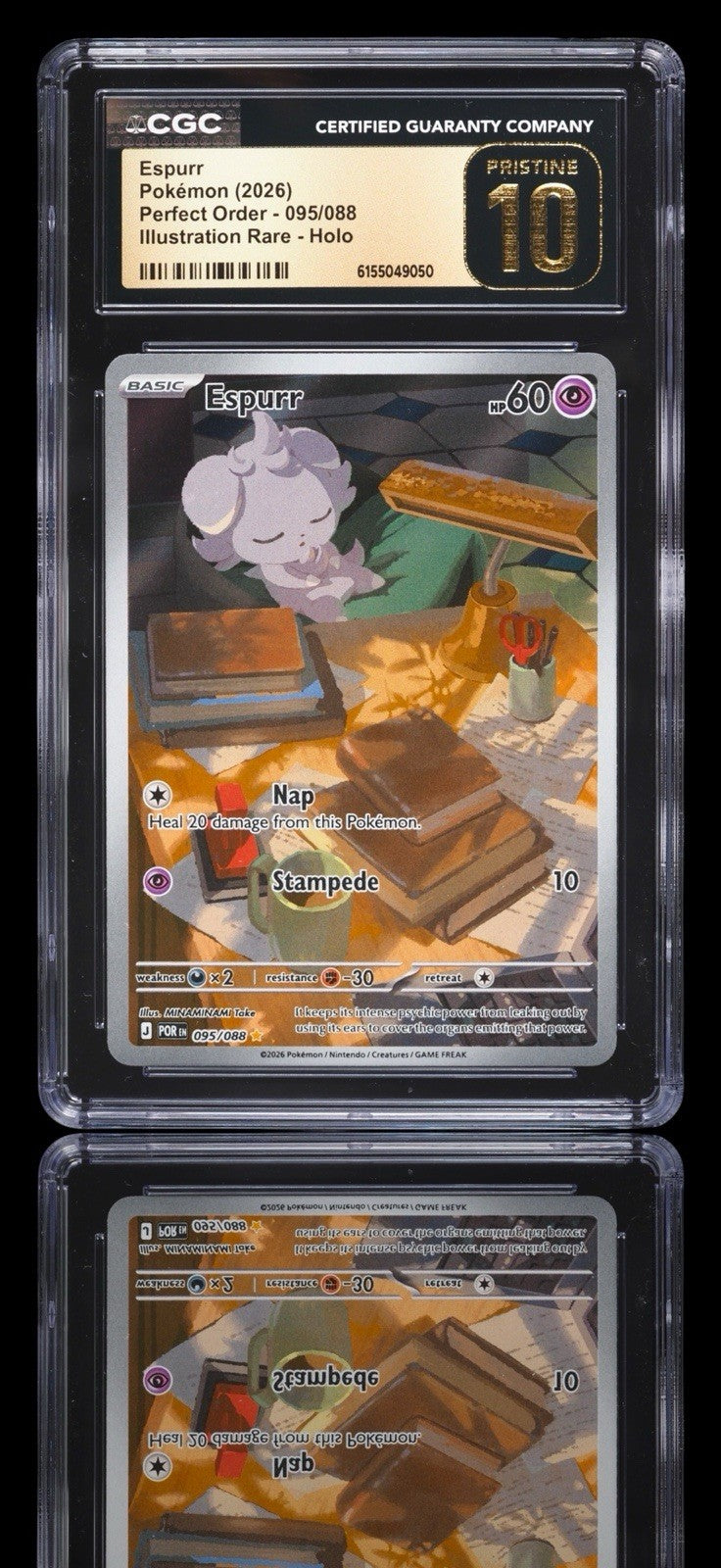 💎 Espurr 095/088 Perfect Order Holo GRADE 10 PRISTINE GOLD LABEL TOP POP!💨