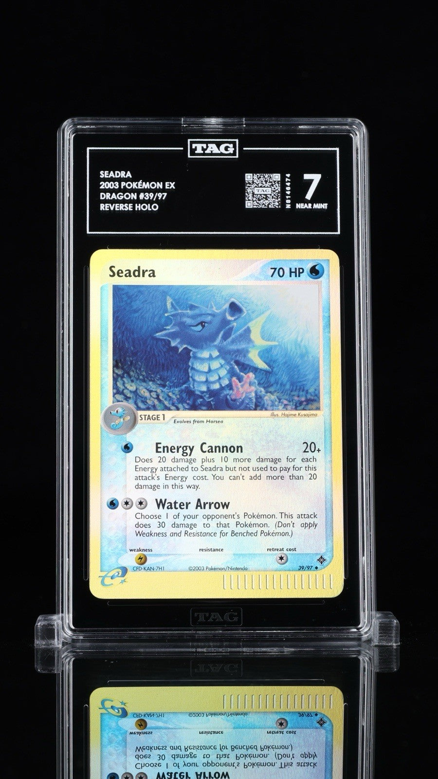 💎Seadra 39/97 Dragon Reverse Holo~ TAG GRADE 7~SAME DAY SHIP~SHOOT OFFER!💨
