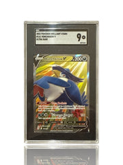 ‼️Pokemon Honchkrow V (Full Art) 161/172: Brilliant Stars Holo GRADE 9~FAST SHIP