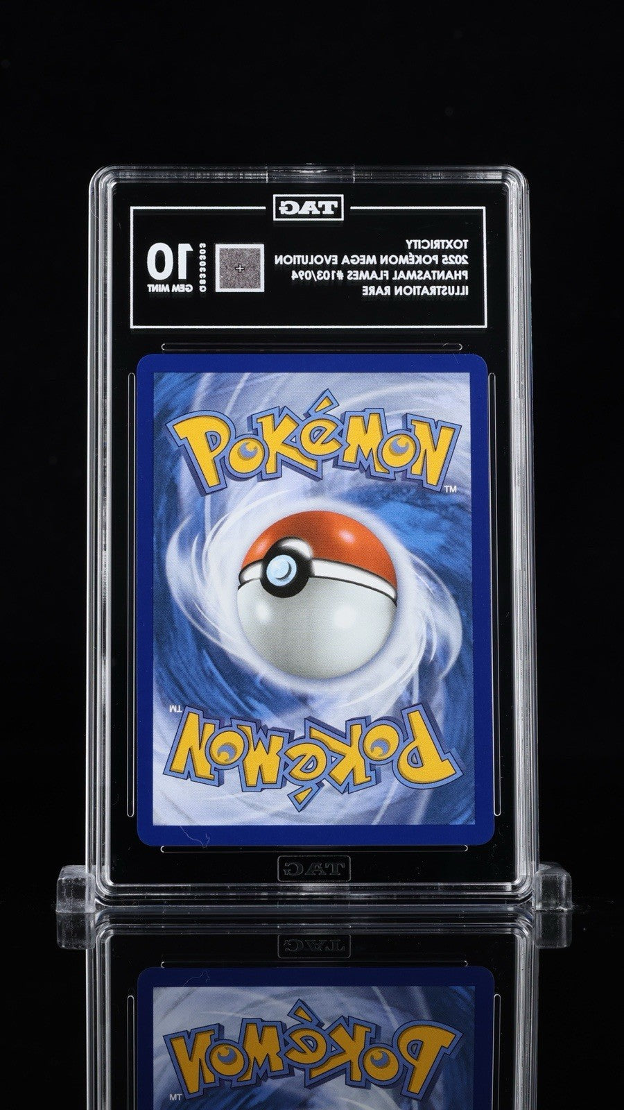 🚨 Pokemon Mega Evolution Toxicity 103/094 Phantasmal Flames~TAG 10 LOW POP💨