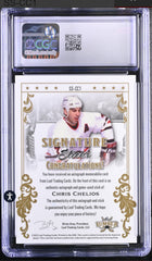 ‼️2021-22 Leaf Lumber Signature Sticks #SS-CC1 Chris Chelios Silver GRADED 2/2💨