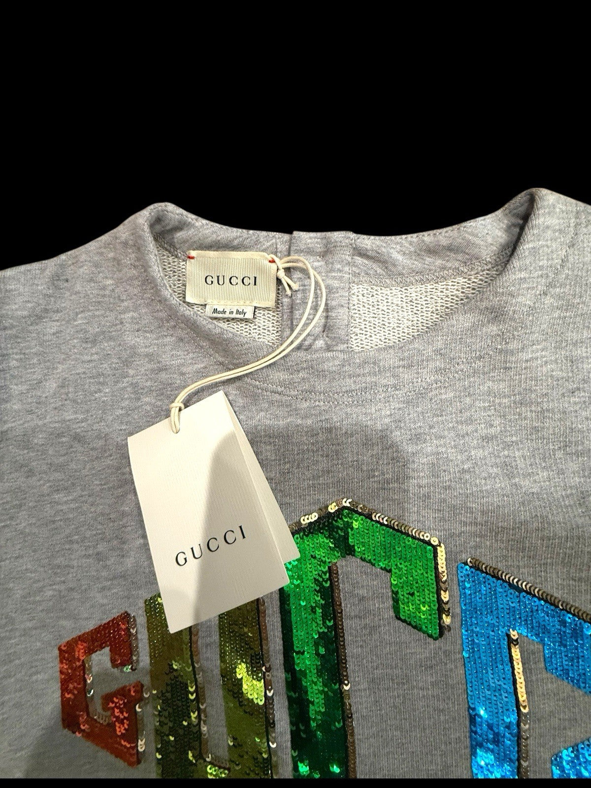 🚨NEW RARE GUCCI UNISEX SWEATSHIRT SIZE 8 MULTICOLOR~SAME DAY SHIP~SHOOT OFFER💨