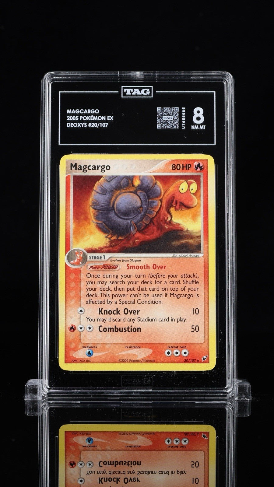 ⚠️ Magcargo 20/107 Pokemon EX Deoxys Regular~TAG GRADE 8~FAST SHIP SHOOT OFFER💨