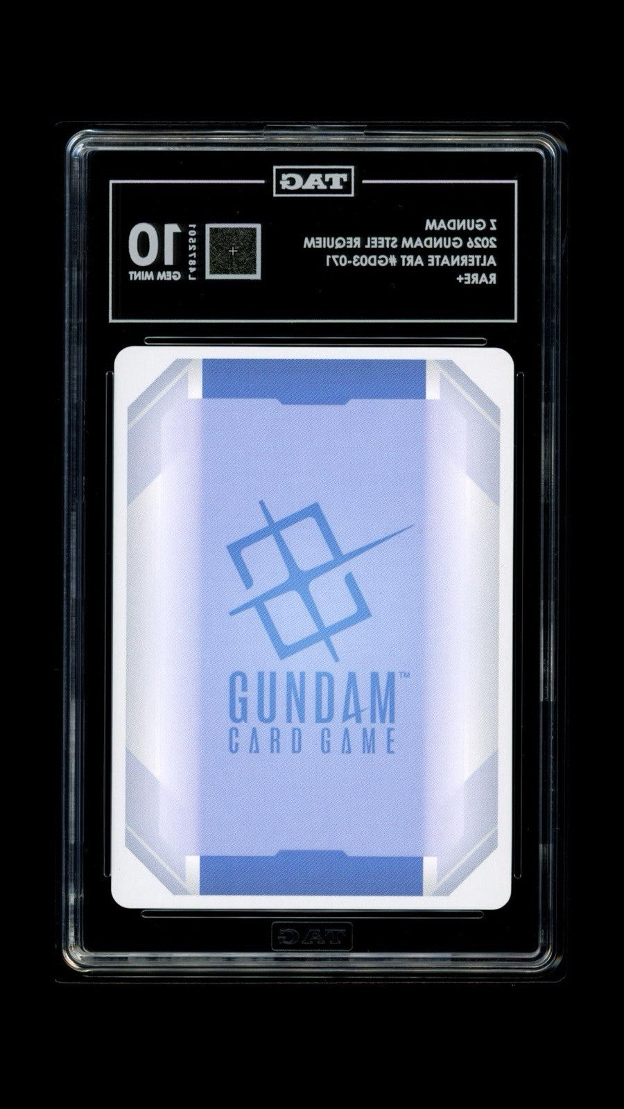 ‼️ Z GUNDAM 2026 STEEL REQUIEM ALTERNATE ART #GD03-071 RARE+ TAG GRADE 10!💨