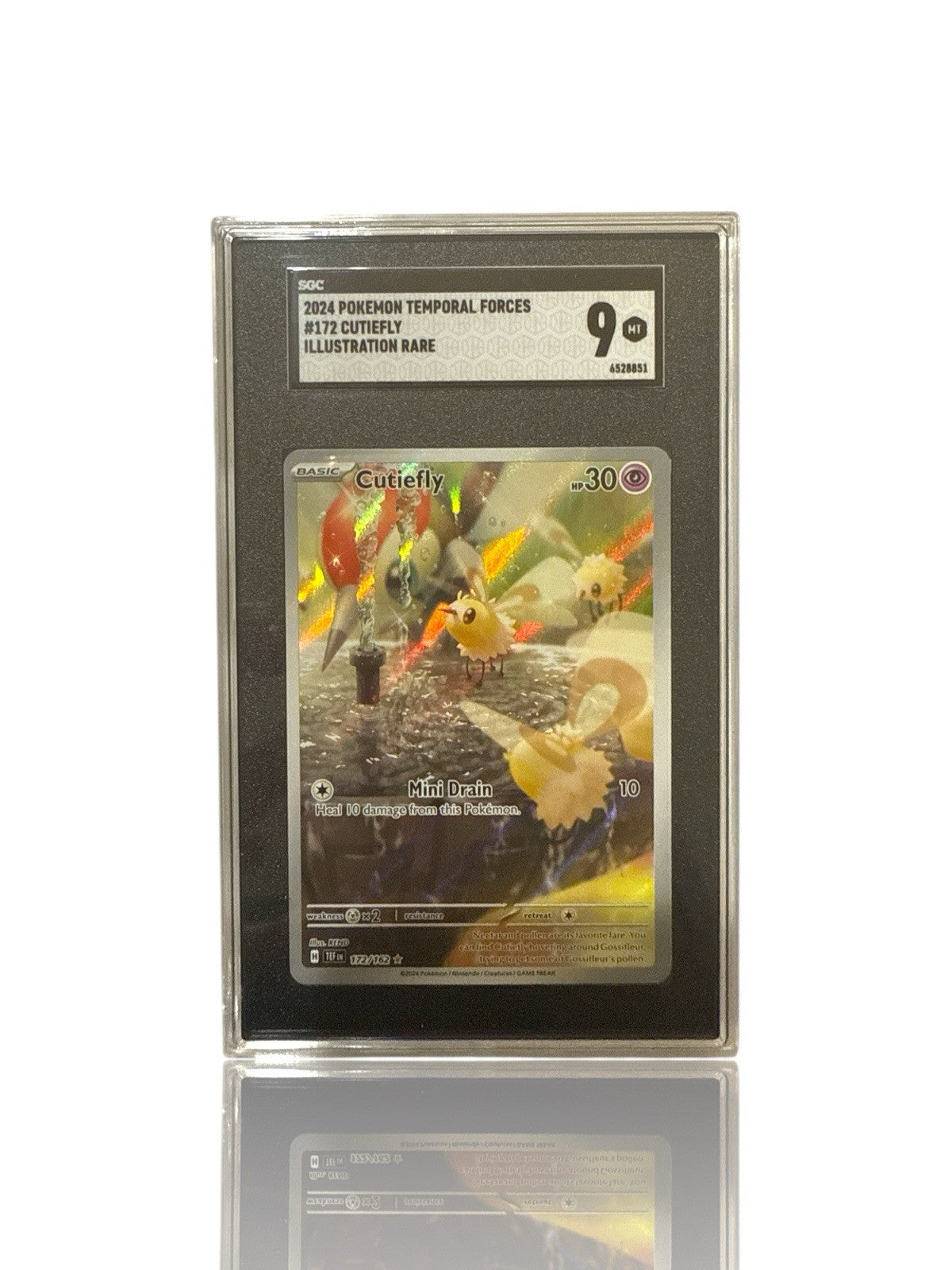 ‼️Pokemon Cutiefly 172/162: Temporal Forces Holo GRADE 9! SHOOT OFFER!💨