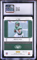 ‼️2022 Panini One - Rookie Fractal Patch Autographs Breece Hall #388~ POP 1!💨