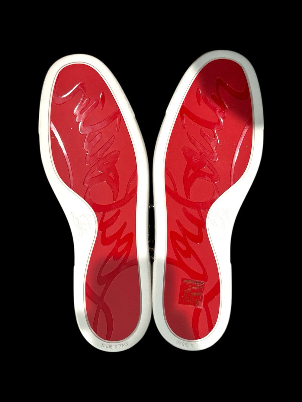 ‼️HARD TO FIND Christian Louboutin Louis Max Flat Suede/Glit Mini Palm 46.5~12.5