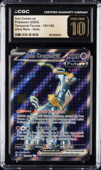 ‼️Pokemon Iron Crown ex #191 Temporal Forces CGC 10 PRISTINE GOLD LABEL TOP POP!