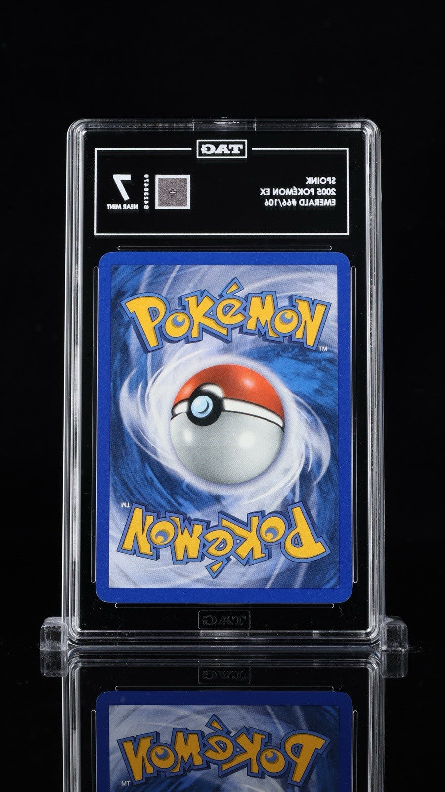 ⚠️ Spoink Pokémon 2005 Ex Emerald 66/106~ TAG GRADE 7~ FAST SHIP SHOOT OFFER!💨