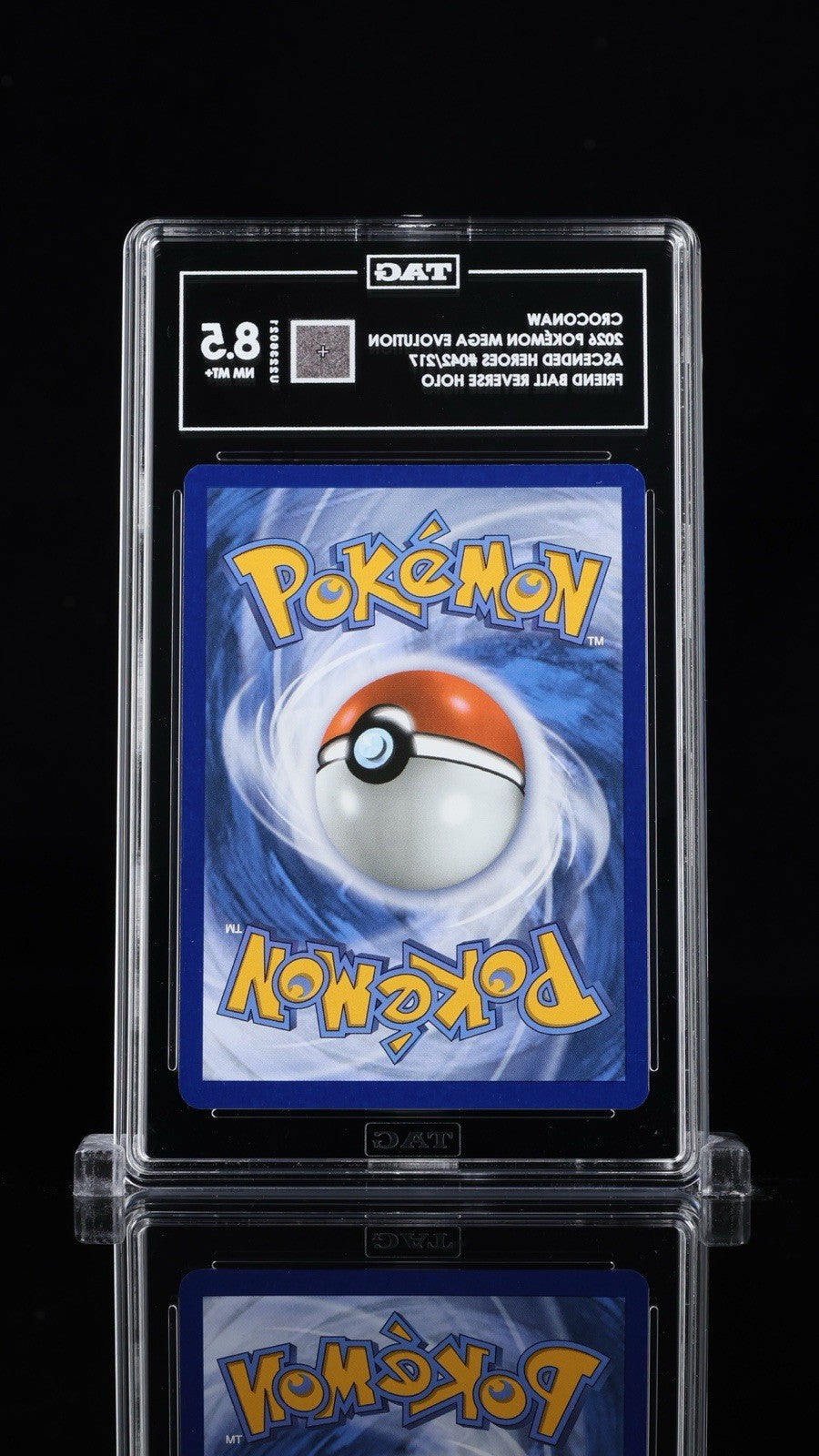 ⚠️ Croconaw Friend Ball Reverse Holo Pokemon Ascended Heroes~TAG 8.5~SHOOT OFFER