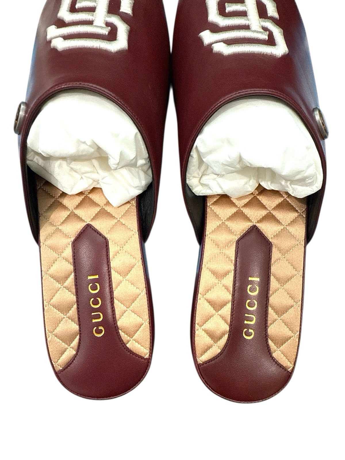 ‼️Gucci x SF Giants Leather Loafers Burgundy GUCCI SIZE 12~NEW $950! FAST SHIP💨