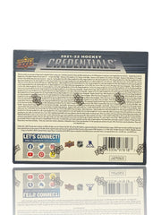 ‼️2021-22 Upper Deck Credentials Hockey Factory Sealed Hobby Box~SHOOT OFFER💨