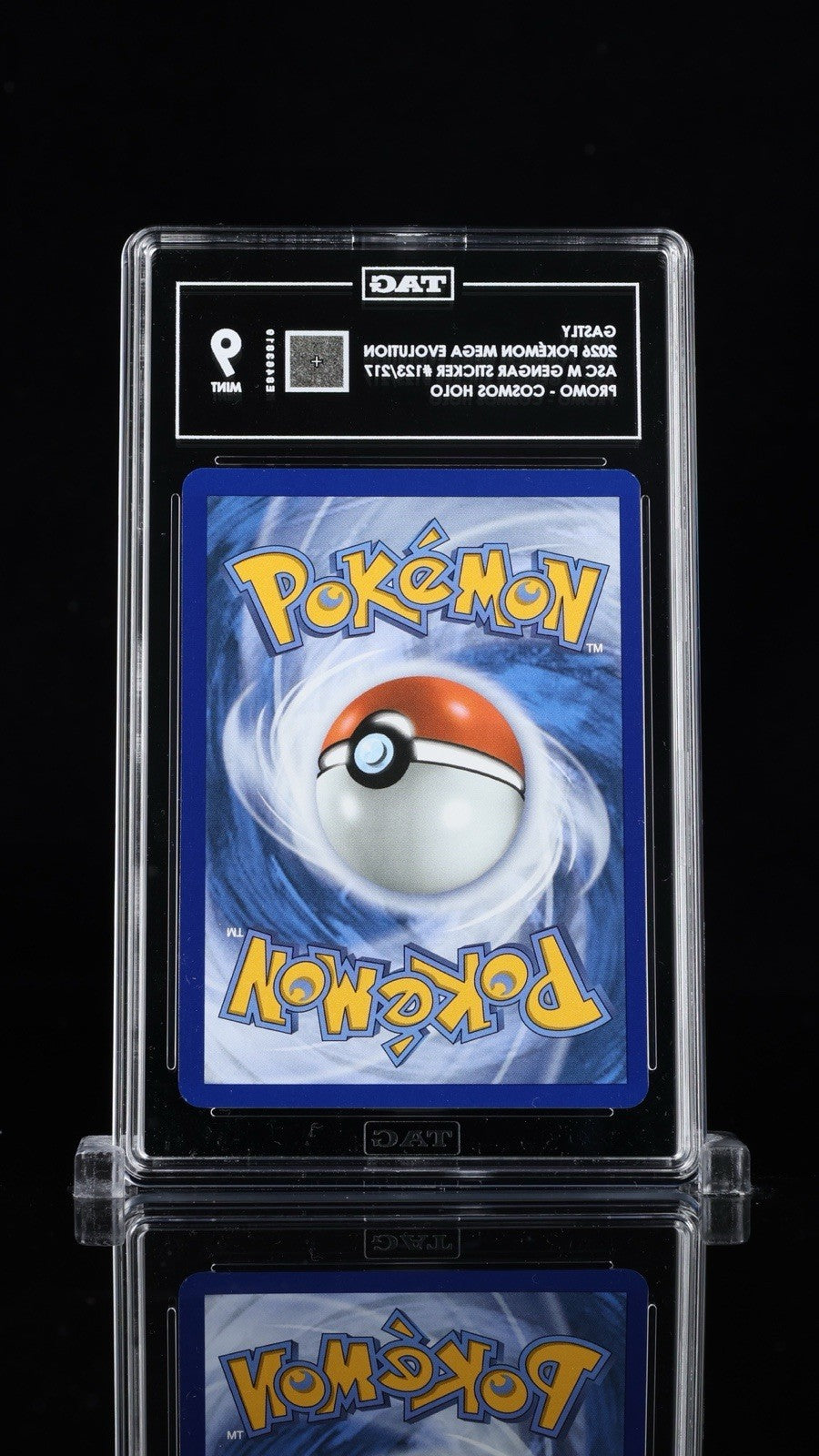 😈 Gastly Cosmos Holo Promo 123/217~ TAG GRADE 9! FAST SHIP SHOOT OFFER!💨