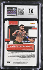 ‼️2023 Donruss Optic UFC ANTHONY HERNANDEZ GRADE 10~AUTO 10 Rated Rookie~POP 1💨