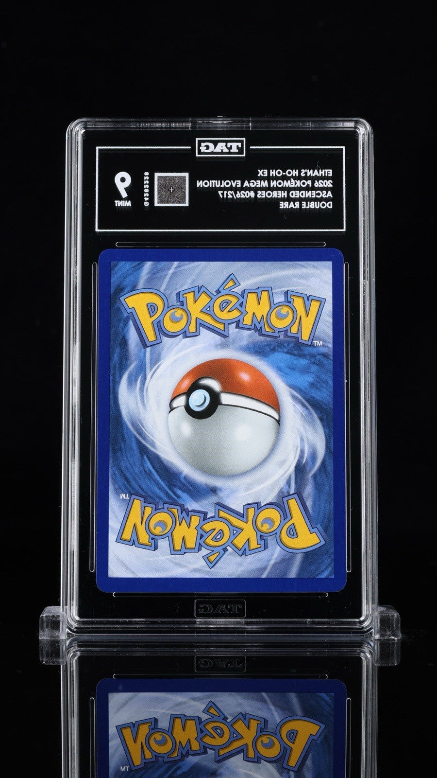 ⚠️ Ethan's Ho-Oh ex #026 Pokemon Ascended Heroes~ TAG GRADE 9~SHOOT OFFER!💨