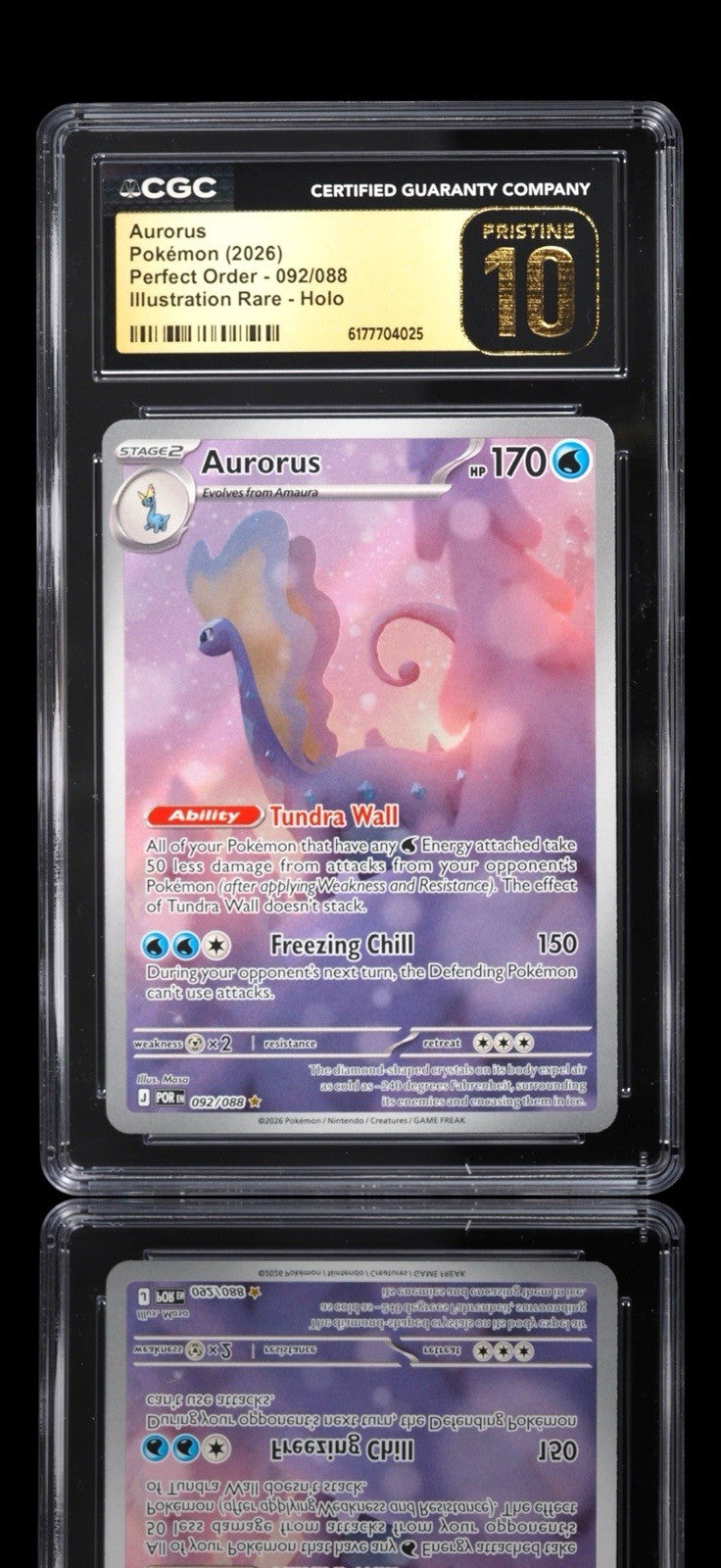 💎 Aurorus #092~ PRISTINE 10 GOLD LABEL~Pokemon LOW POP SHOOT OFFER💨