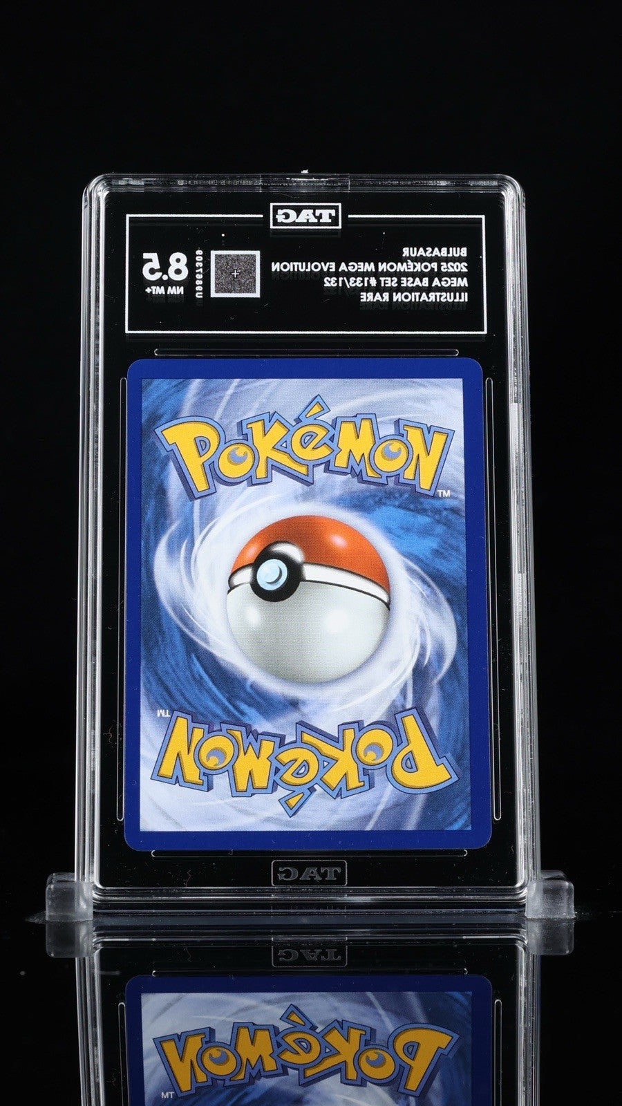 🥬Bulbasaur 133/132: Mega Evolution TAG GRADE 8.5! FAST SHIP~SHOOT OFFER!💨