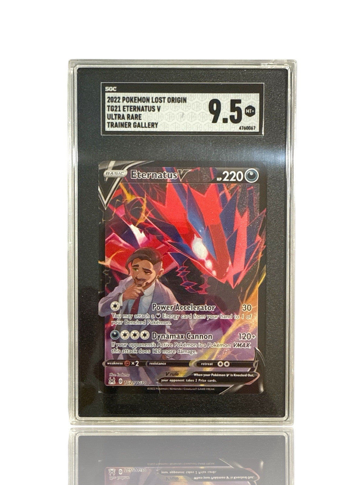 ‼️Eternatus V TG21~Lost Origin Trainer Gallery GRADE 9.5~FAST SHIP~SHOOT OFFER💨