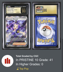 ‼️Acerola's Mischief 165/132 Mega Evolution Holo CGC 10 PRISTINE GOLD LABEL!💨