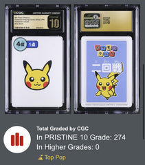 💎 2025 POKEMON TARUKA 4TH PLACE PIKACHU CGC 10 PRISTINE GOLD LABEL TOP POP!💨
