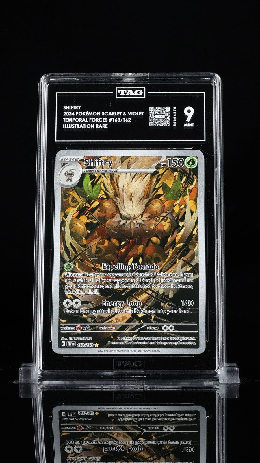 ‼️SHIFTRY 2024 POKÉMON SCARLET & VIOLET TEMPORAL FORCES #163/162 IR~TAG 10!💨