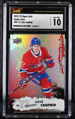 ‼️2021-22 Upper Deck Rookie Class #RC-15 Cole Caufield GRADE 10! SHIPS FAST💨