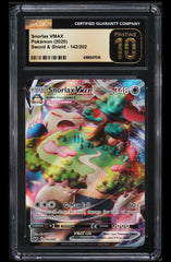 ‼️2020 Pokemon Sword & Shield Snorlax VMAX #142 GRADE 10 PRISTINE! SHIPS FAST💨