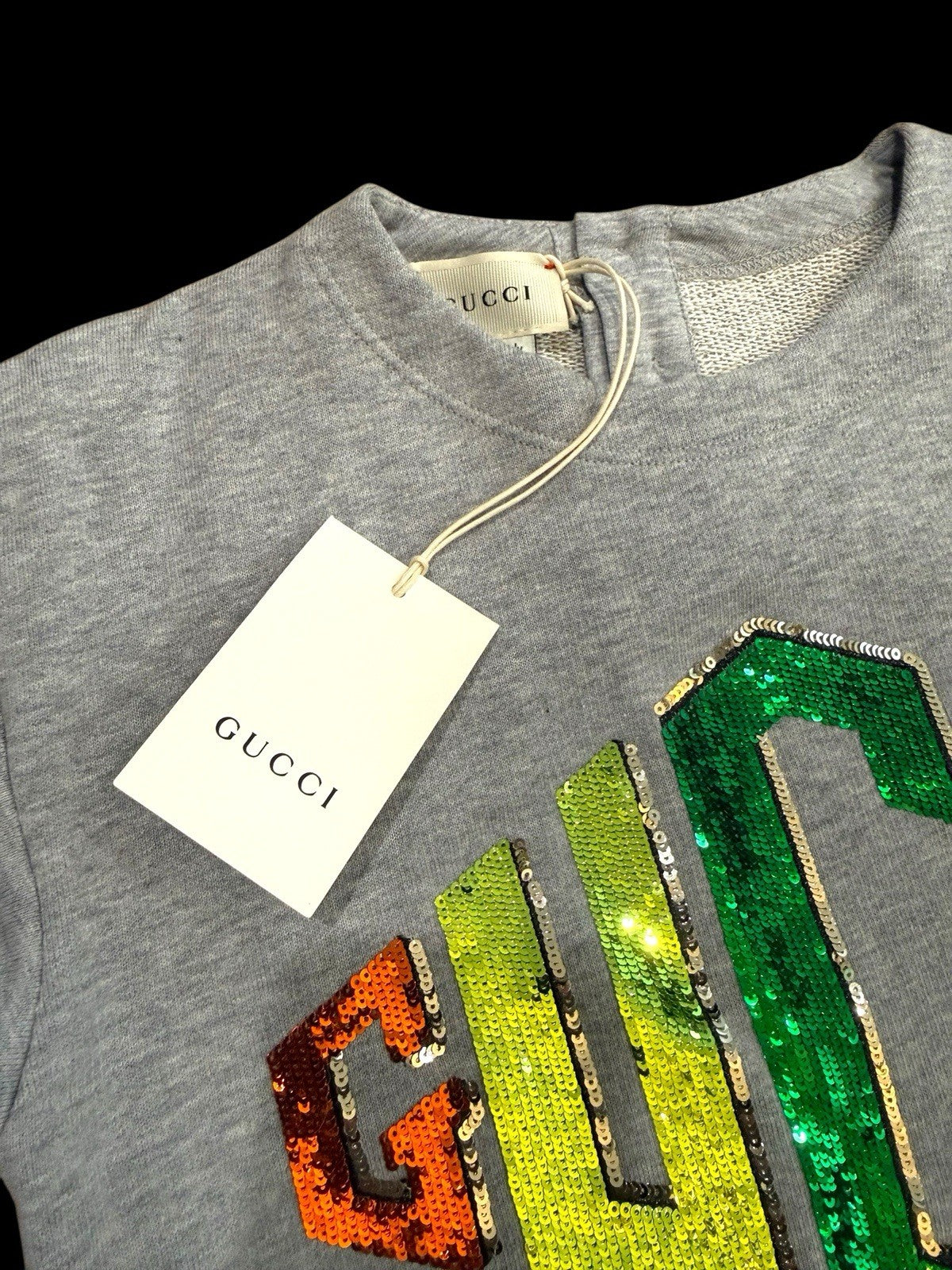 🚨NEW RARE GUCCI UNISEX SWEATSHIRT SIZE 8 MULTICOLOR~SAME DAY SHIP~SHOOT OFFER💨