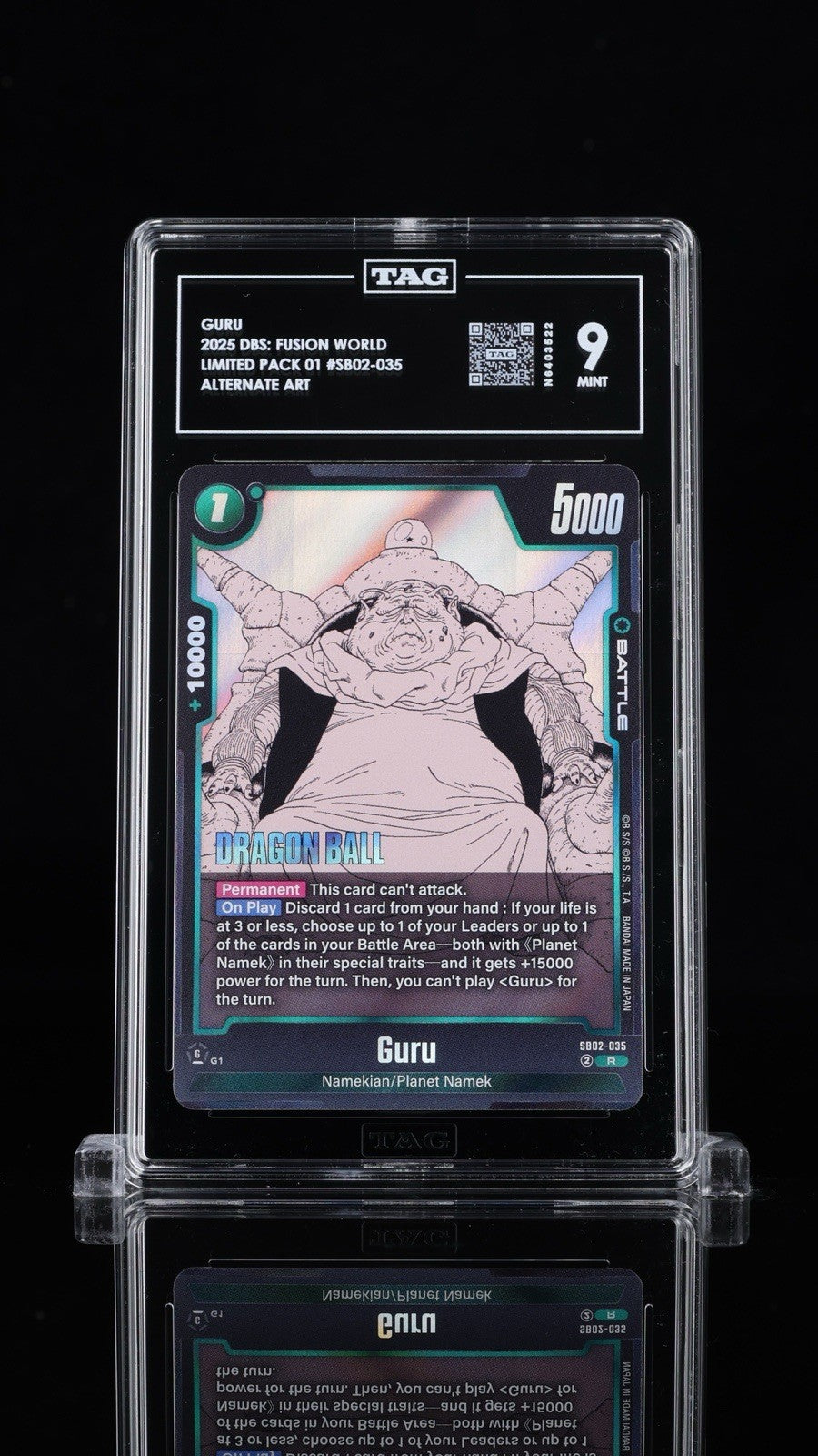 ⚠️ GURU~ SB02-035~DRAGON BALL MANGA 02~TAG GRADE 9~FAST SHIP SHOOT OFFER!💨