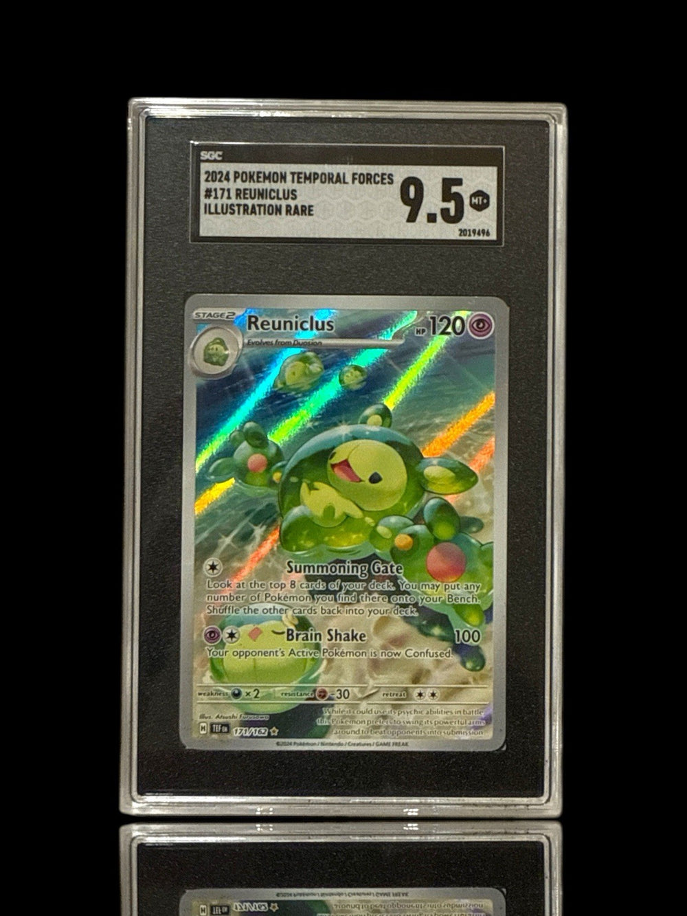 ‼️Reuniclus 171/162 SV05: Temporal Forces Holo~GRADE 9.5! SHIPS SAME DAY FAST💨