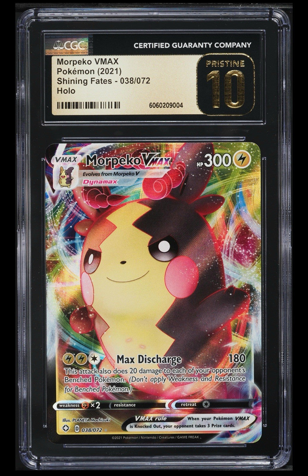 Morpeko VMAX Pokémon (2021) Shining Fates - 038/072 CGC 10 PRISTINE