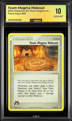 ⚠️ Pokemon Team Magma Hideout EX Team Magma vs Team Aqua #83~ MBA GRADE 10 POP 1