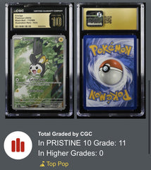 💎 Emolga 112/086 Black Bolt Holo GRADE 10 PRISTINE GOLD LABEL TOP POP 11!💨