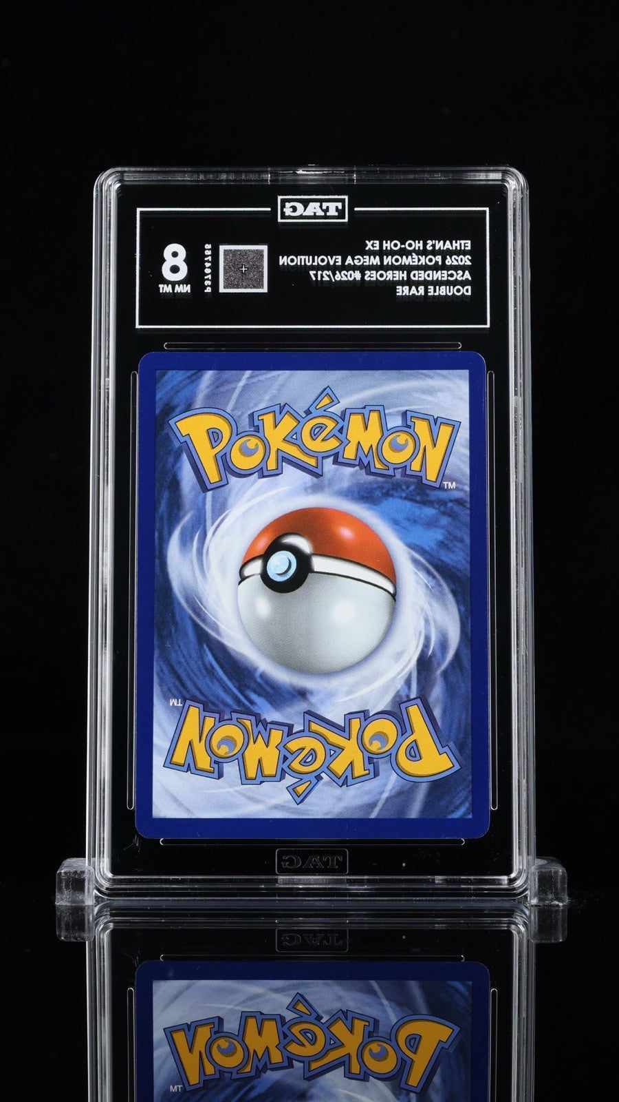 ⚠️ Ethan's Ho-Oh ex #026 Pokemon Ascended Heroes~ TAG GRADE 8~SHOOT OFFER!💨