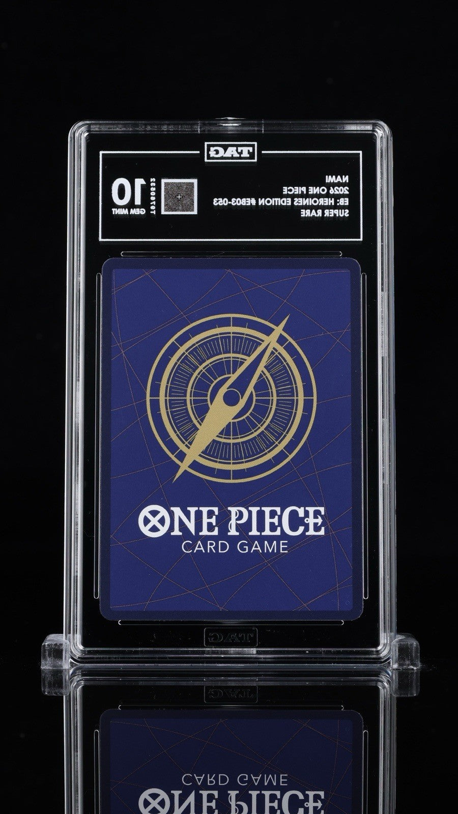 💎 Nami EB03-053 One Piece Heroines Edition Foil TAG GRADE 10! LOW POP!💨