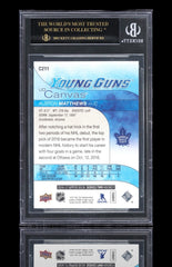 💎 2016-17 UD Canvas Young Guns Auston Matthews #C211 (RC) BLACK LABEL 10💨