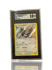 ‼️Pokemon Corvisquire SV102/SV122 Shining Fates: Shiny Vault Holo GRADE 10!💨
